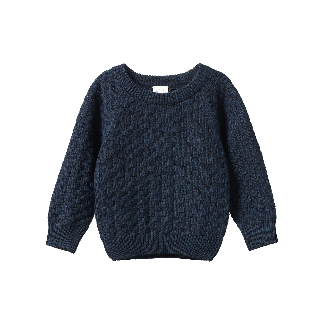 BILLY JUMPER Navy Basket Knit  | Nature Baby