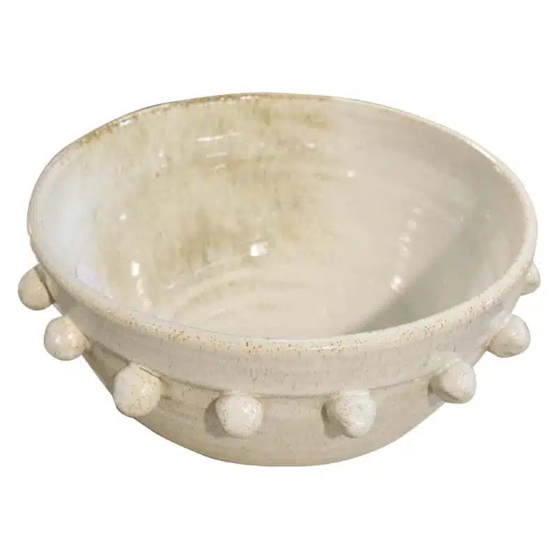 Terracotta Bowl - Ivory 32cm | Le Forge