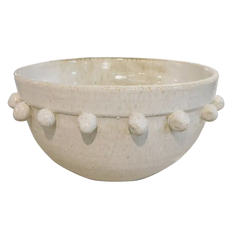 Terracotta Bowl - Ivory 32cm | Le Forge