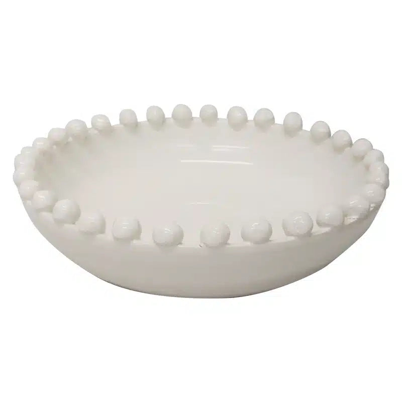 Terracotta Bowl - Ivory 31cm | Le Forge