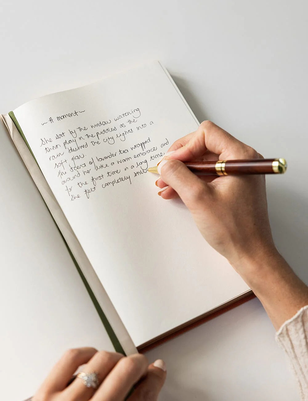 Linen Bound Journal - Burnt Clay (Blank Journal) | Bespoke Letterpress