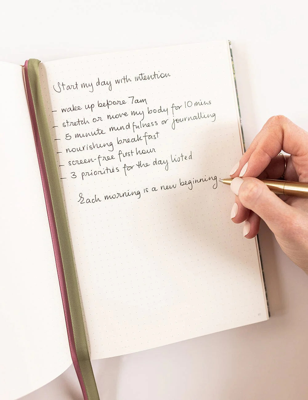 Linen Bound Journal - Summer Perennials (Bullet Journal) | Bespoke Letterpress