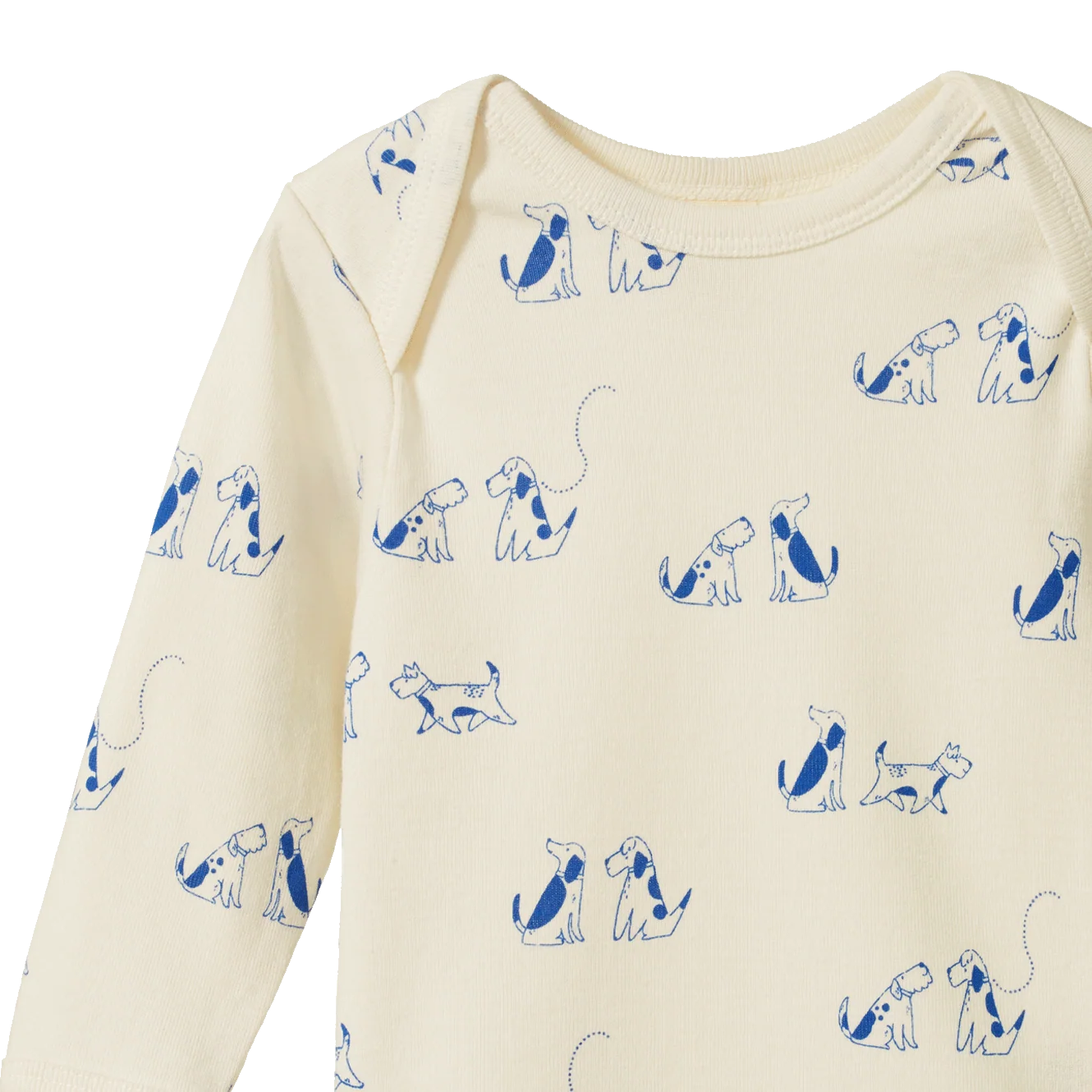 LONG SLEEVE BODYSUIT - Dog Walk Print | Nature Baby