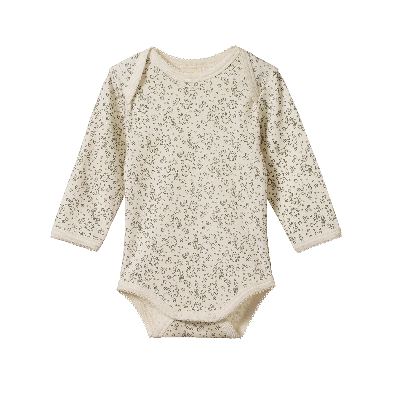 LONG SLEEVE BODYSUIT - Petite Bloomsbury Print | Nature Baby