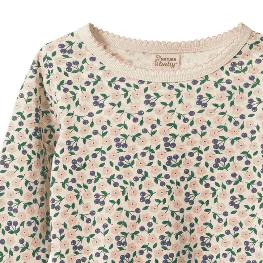 LONG SLEEVE CLOUD TEE, Briarwood Print | Nature Baby
