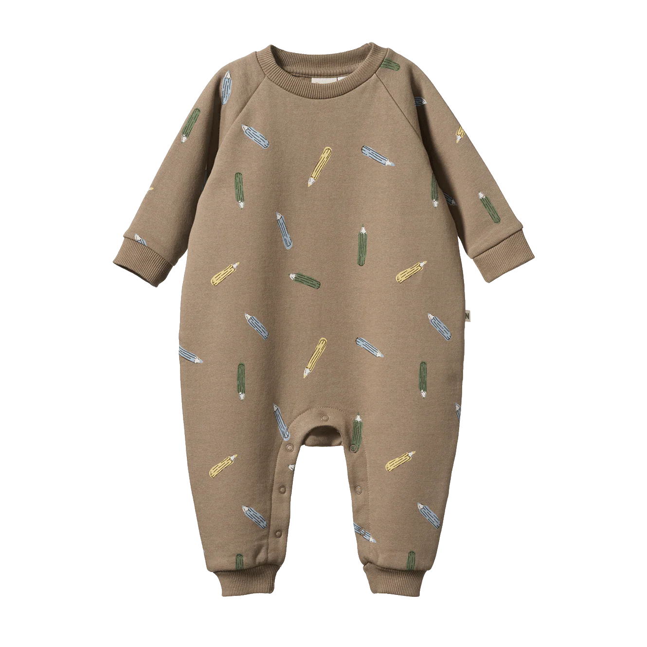 LONG SLEEVE JUNO ROMPER - Pencil Print | Nature Baby