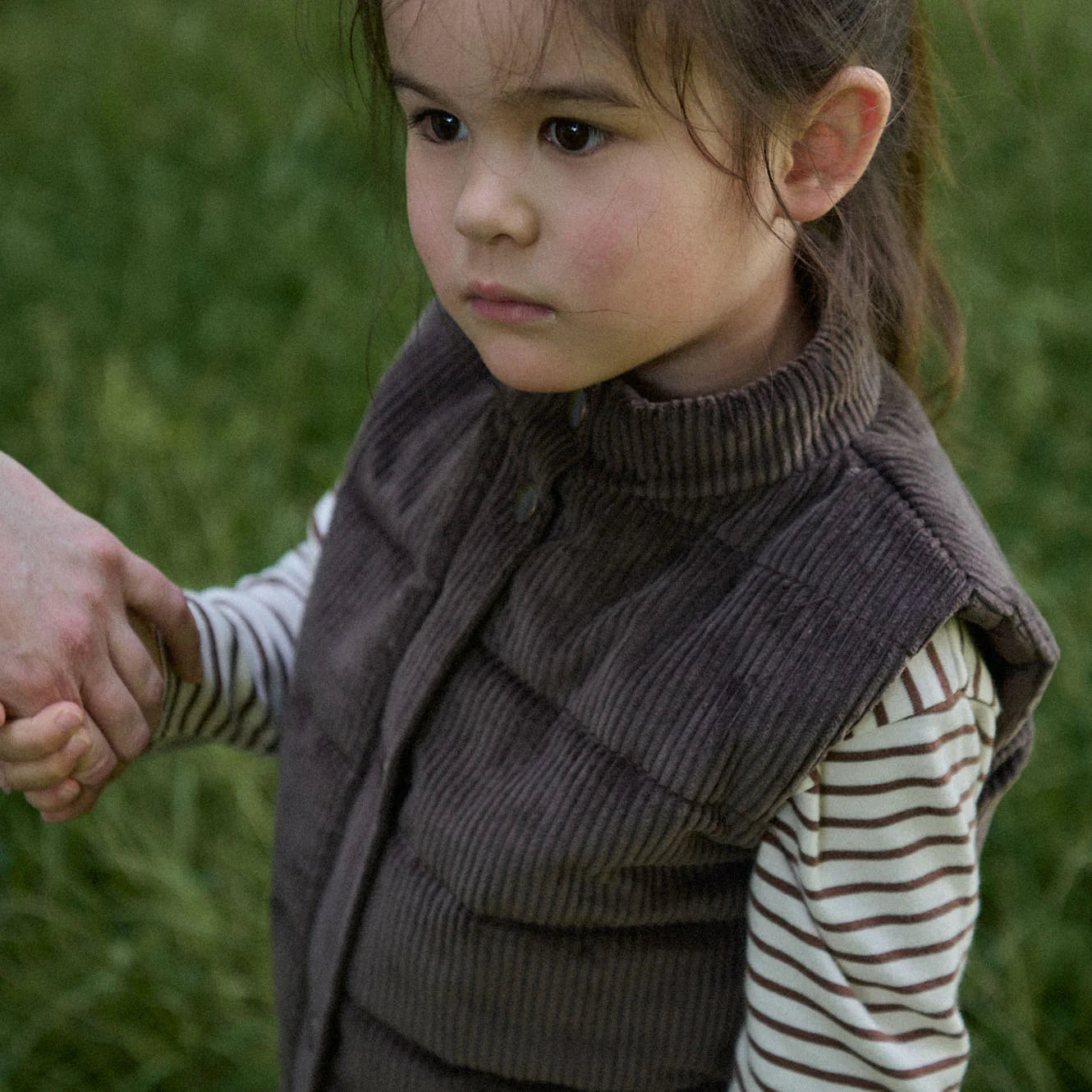 LONG SLEEVE RIVER TEE - Pinecone Sailor Stripe | Nature Baby