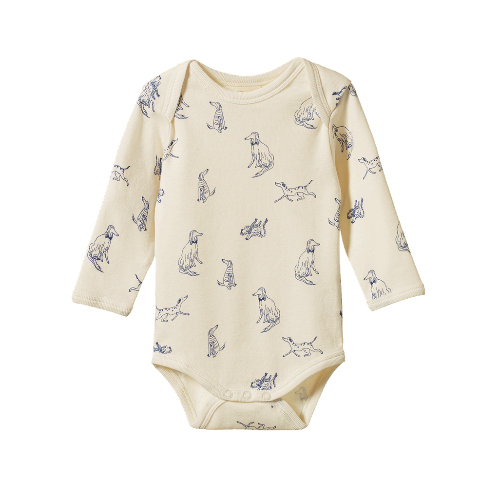 LONG SLEEVE BODYSUIT - Best Friend Print | Nature Baby