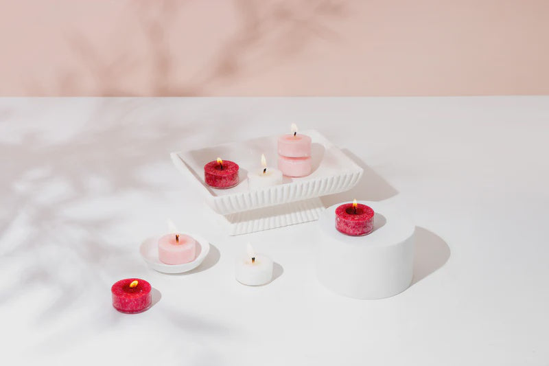 Peony Rose Tea Lights | Living Light