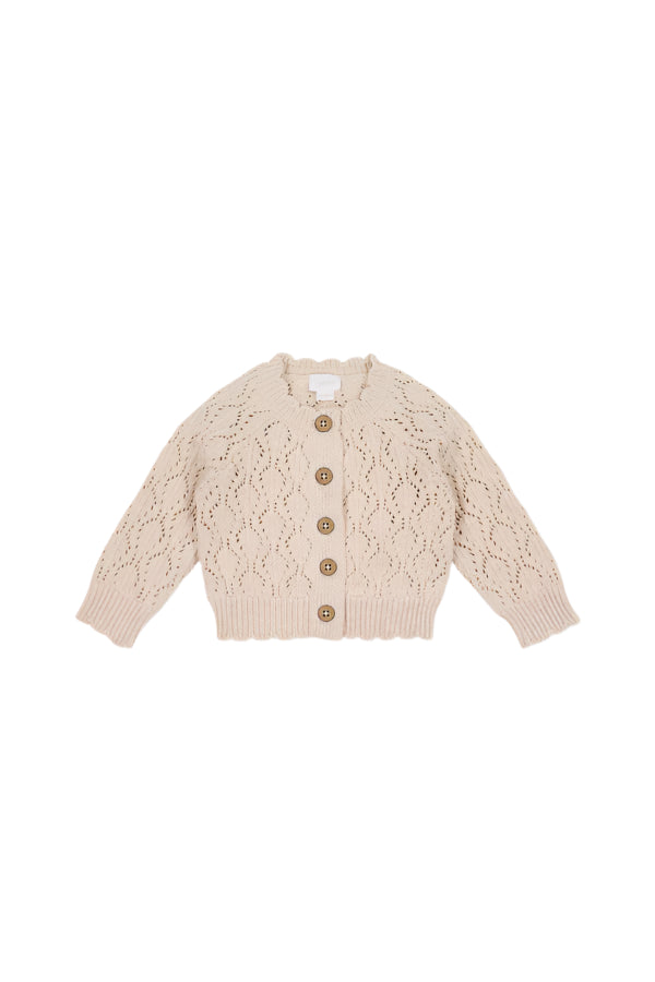 Livvy Cardigan - Light Oatmeal Marle | Jamie Kay