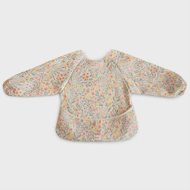 Long Sleeve Bib - Pastel Blooms | Mushie