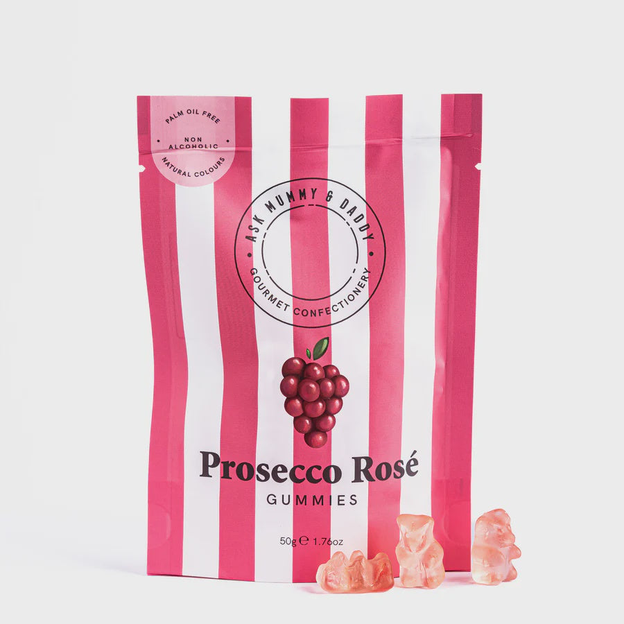 Prosecco Rosé Gummies | Ask Mummy and Daddy