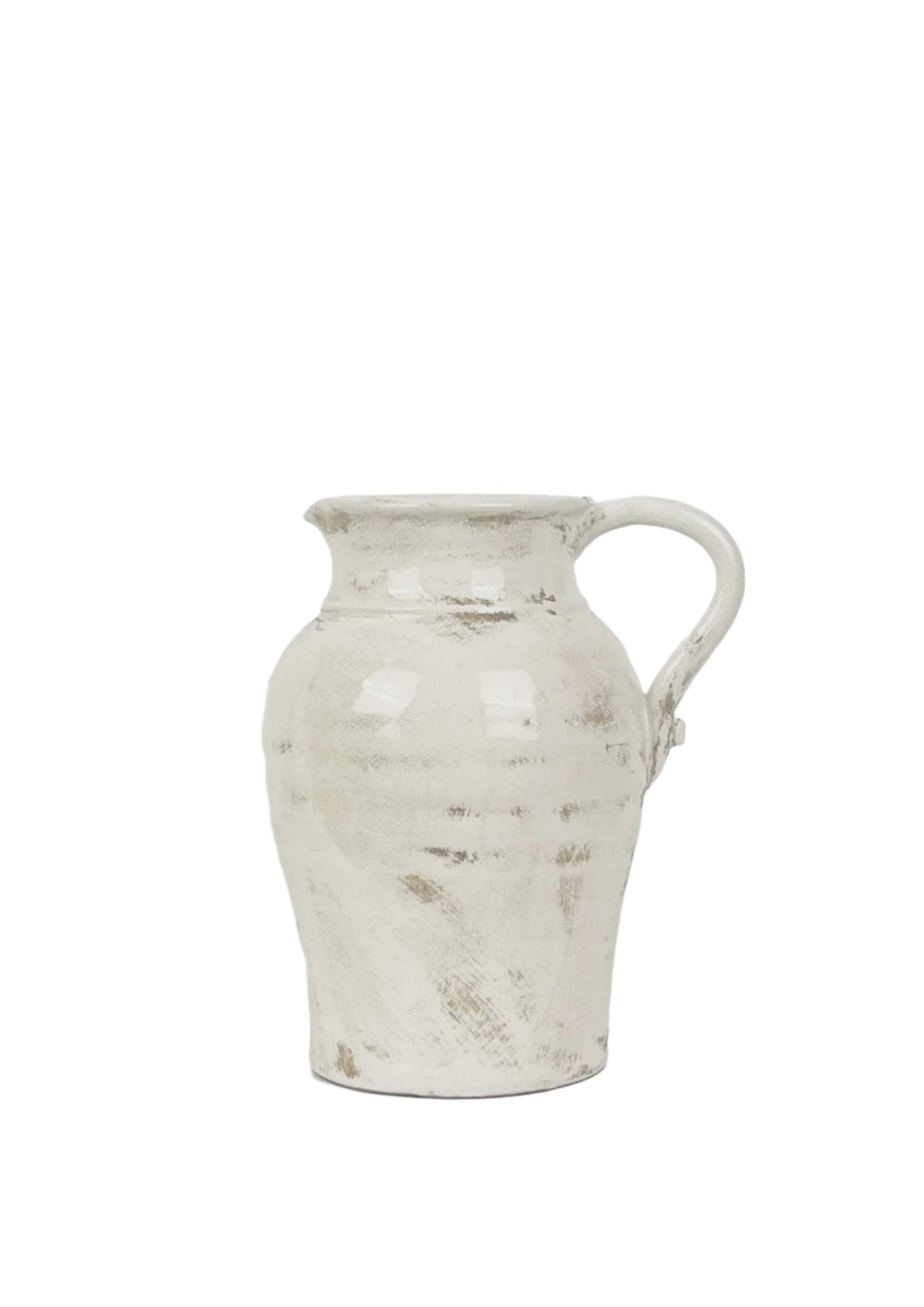 Luna Aged White Jug | French Country