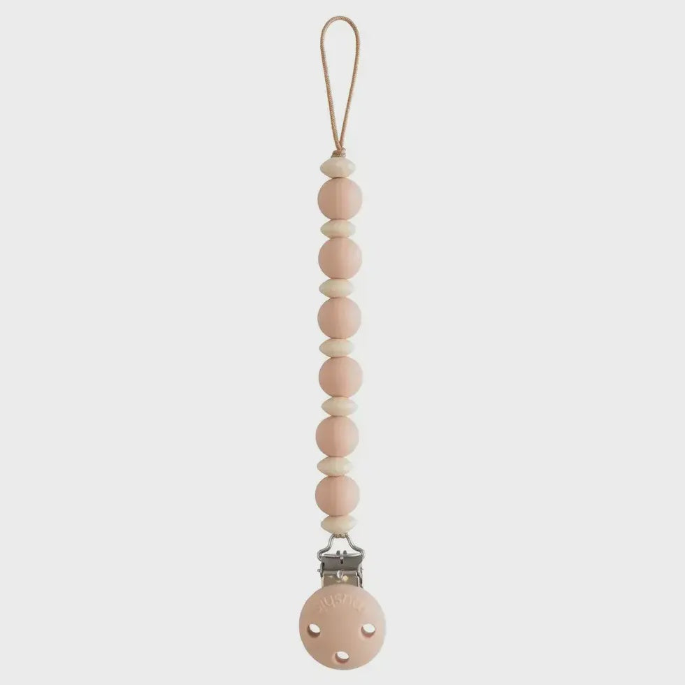 Luna Pacifier Clips - Luna Blush| Frigg