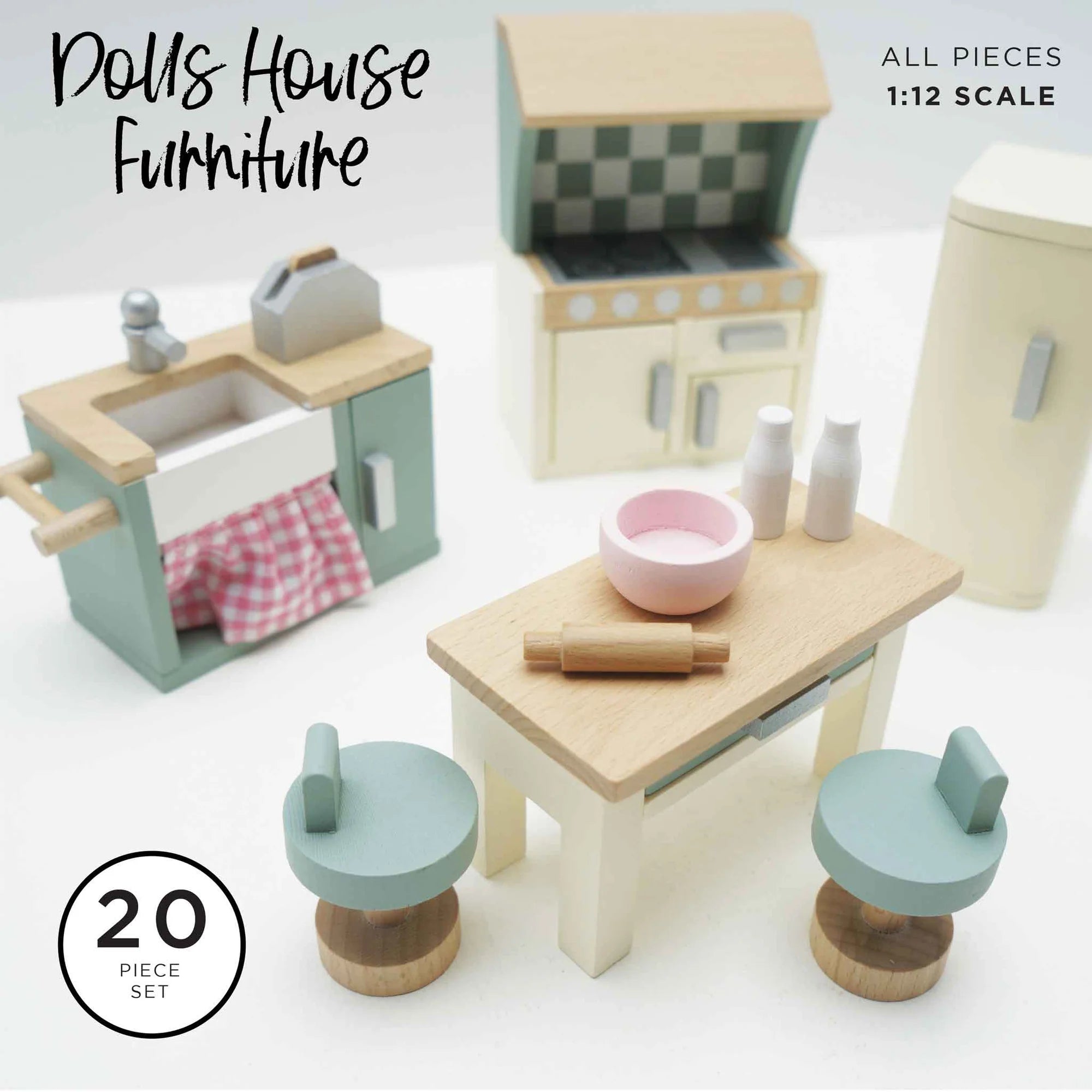 Wooden DAISY LANE Dolls house Kitchen Furniture | Le Toy Van