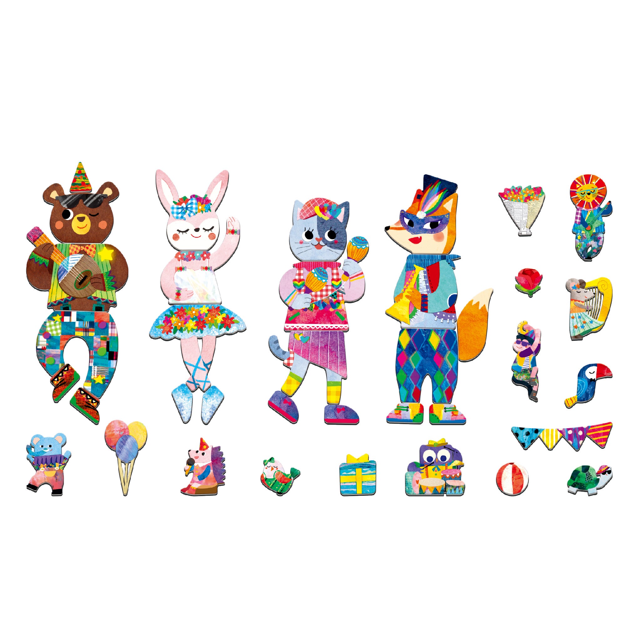 Travel Magnetic Puzzle - Musical Animals | MierEdu