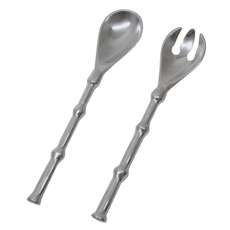 Aluminium Silver Salad Servers | Le Forge