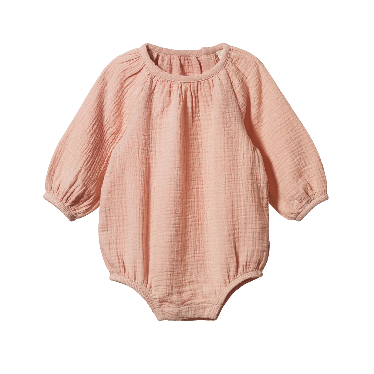 MEADOW BODYSUIT MUSLIN - Rose Dust | Nature Baby