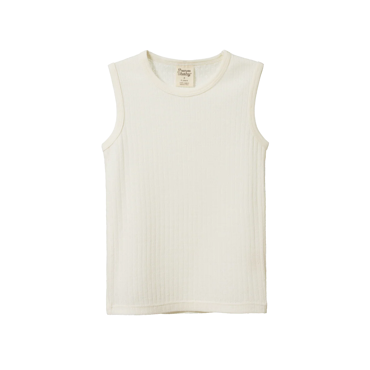 Merino Singlet Pointelle - Natural | Nature Baby