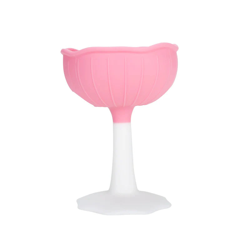 Mushroom Soothing Teether - Pink | Mombella