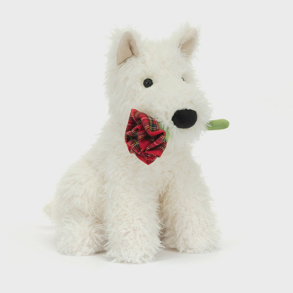 Munro Dog Holding Rose | Jellycat