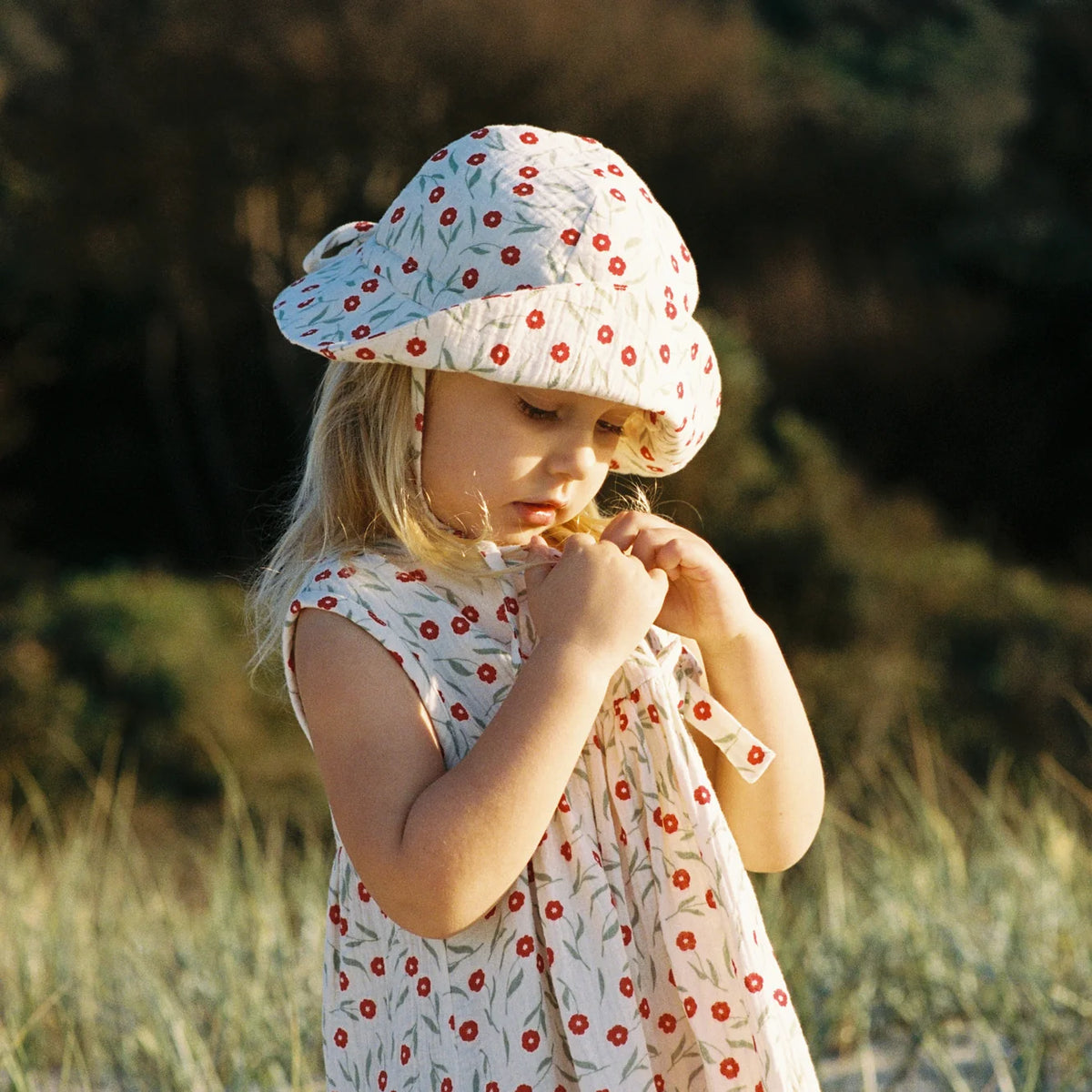 MUSLIN SUNHAT - Joiette Print | Nature Baby