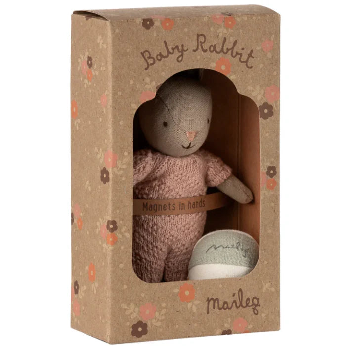Rabbit Set Micro - Sand Rose | Maileg