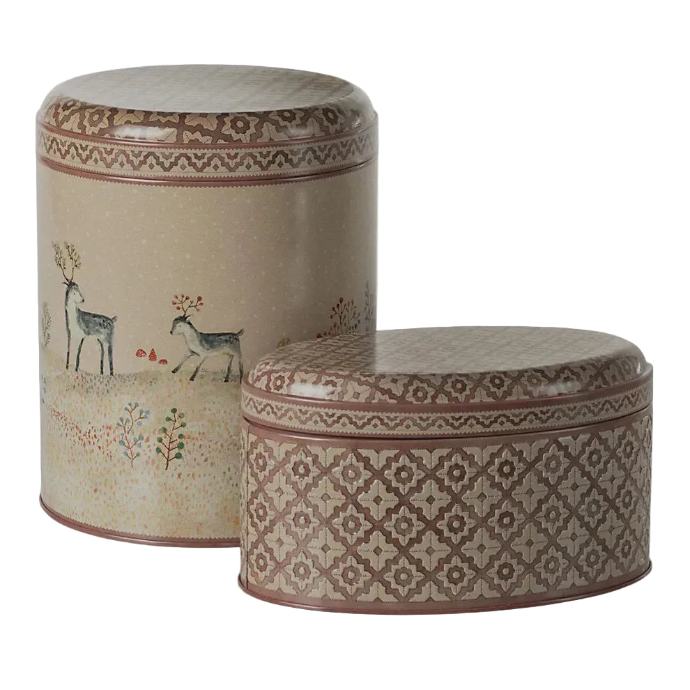 Metal Boxes Winter Wonderland Set 2pack | Maileg