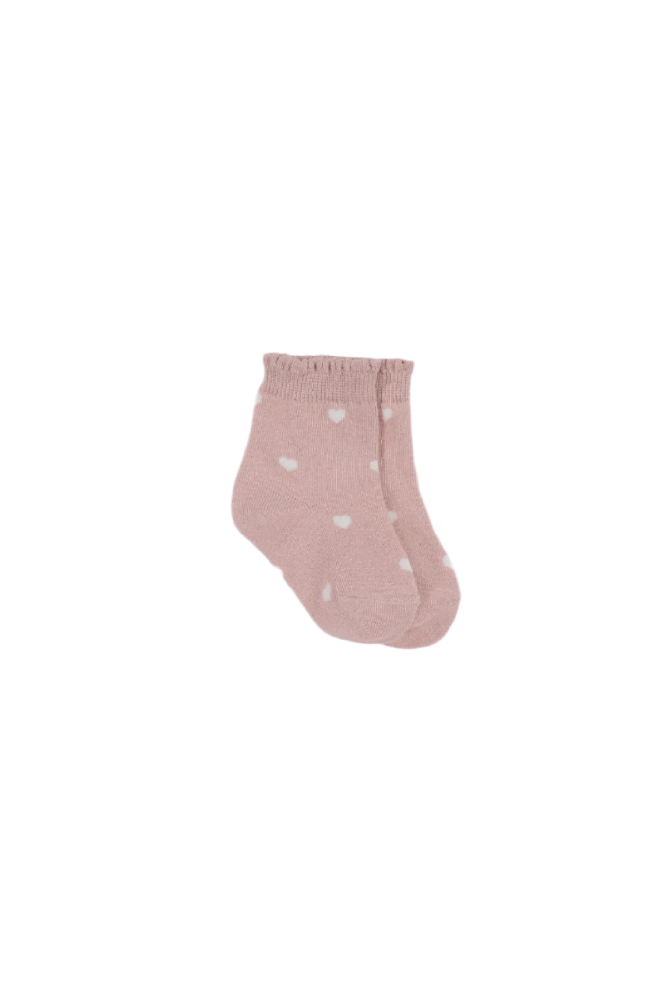 Mirabel Sock - Petite Heart Rose Smoke | Jamie Kay