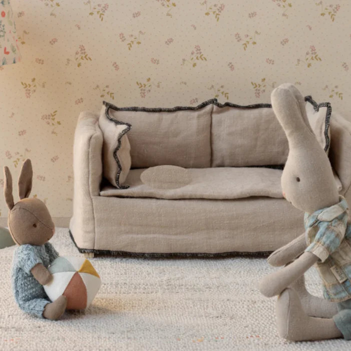 Rabbit Set Micro - Sand Rose | Maileg