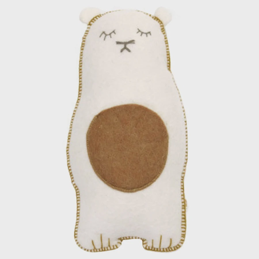 Grizzly Pasu Felt & Kapok Cushion - Natural | Muskhane