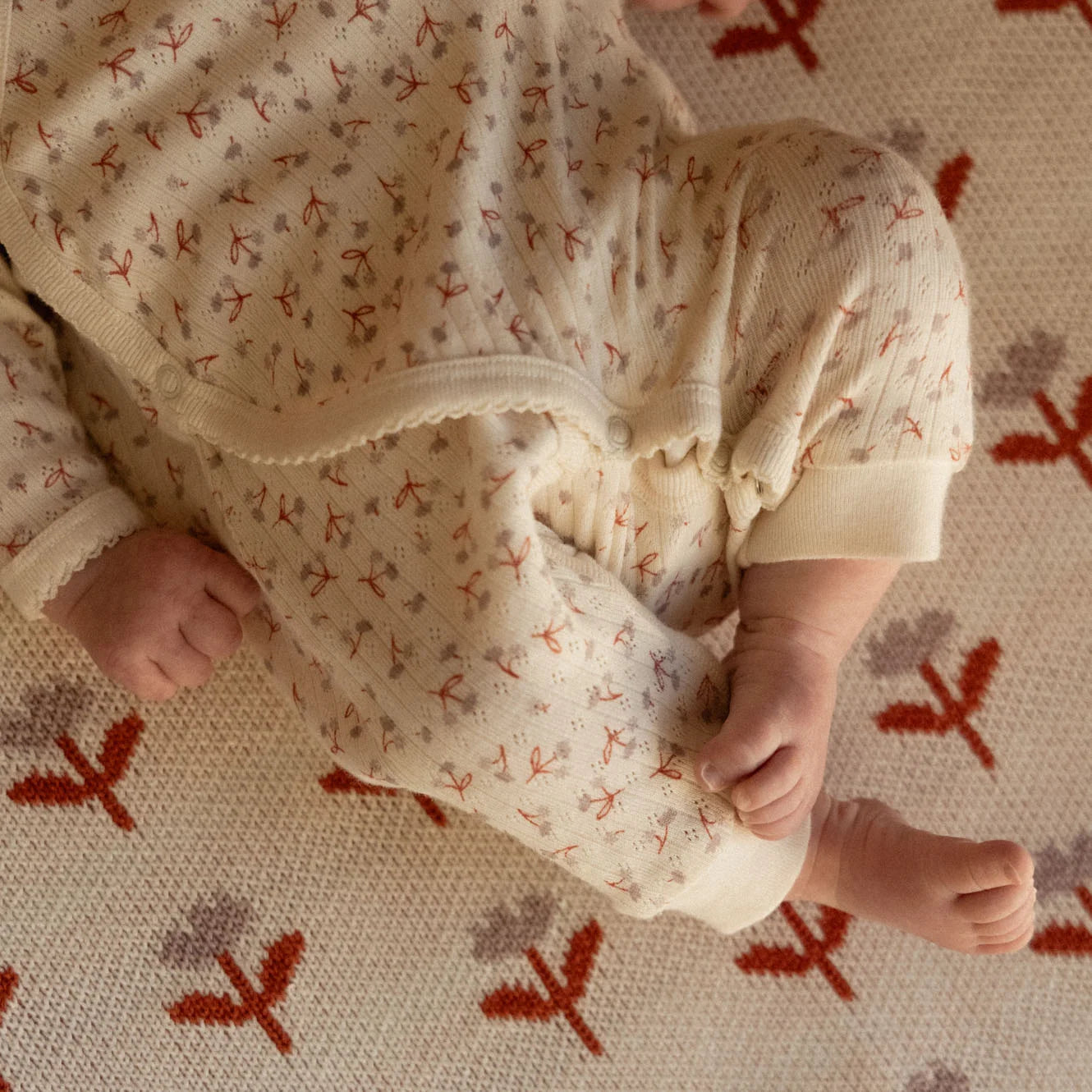 KIMONO STRETCH & GROW POINTELLE - Dandelion Print | Nature Baby