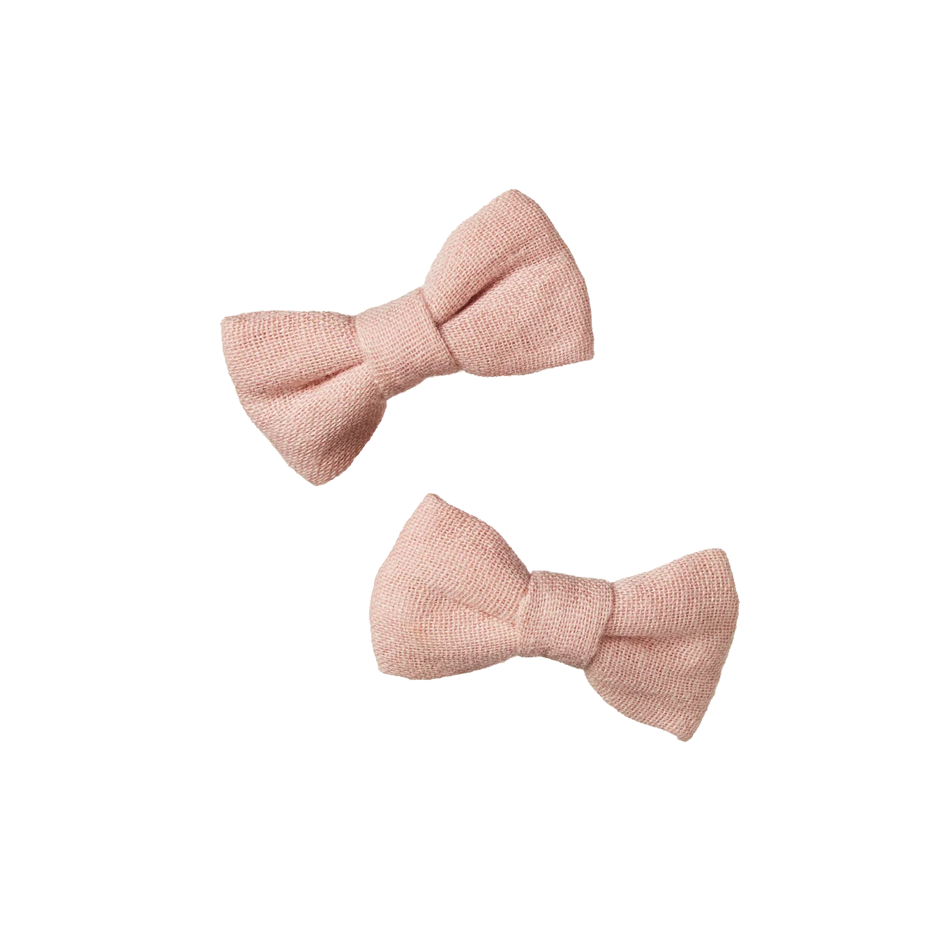 BOW HAIR CLIPS 2 PACK - Rose Dust | Nature Baby