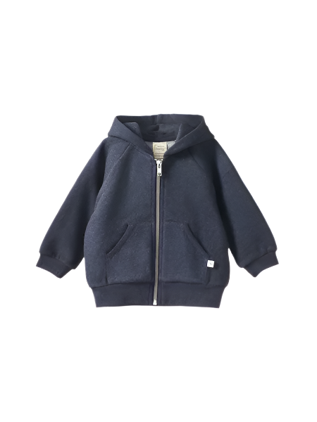 Hooded Sweatshirt Navy Marl | Nature Baby