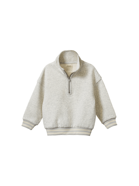 CAMPER SWEATSHIRT - Light Grey Marl | Nature Baby