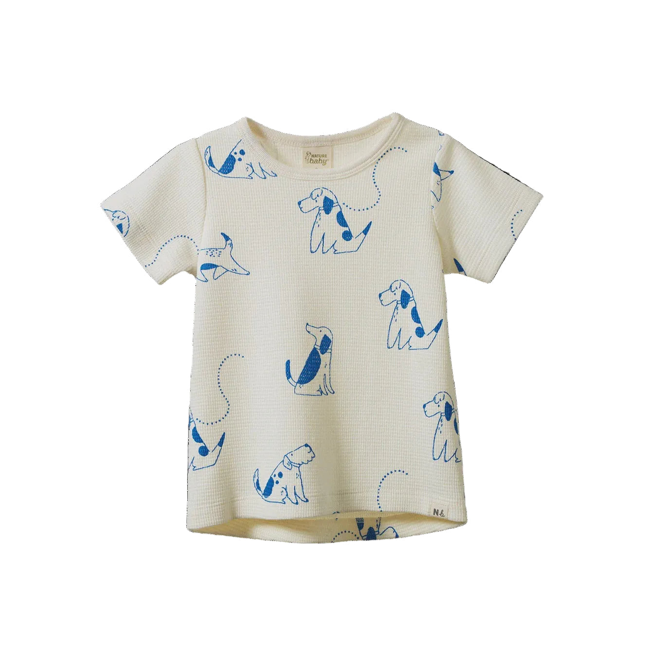 RIVER TEE WAFFLE - Dog Walk Print | Nature Baby