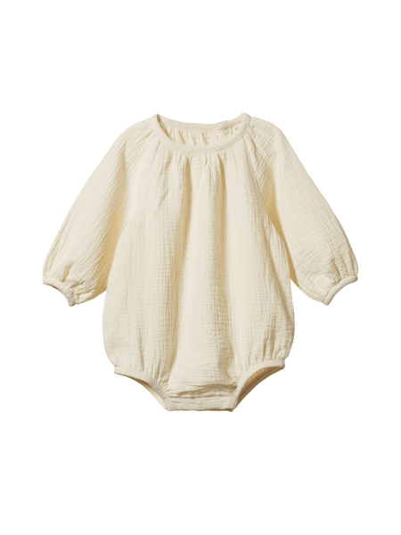 MEADOW BODYSUIT MUSLIN - Natural | Nature Baby