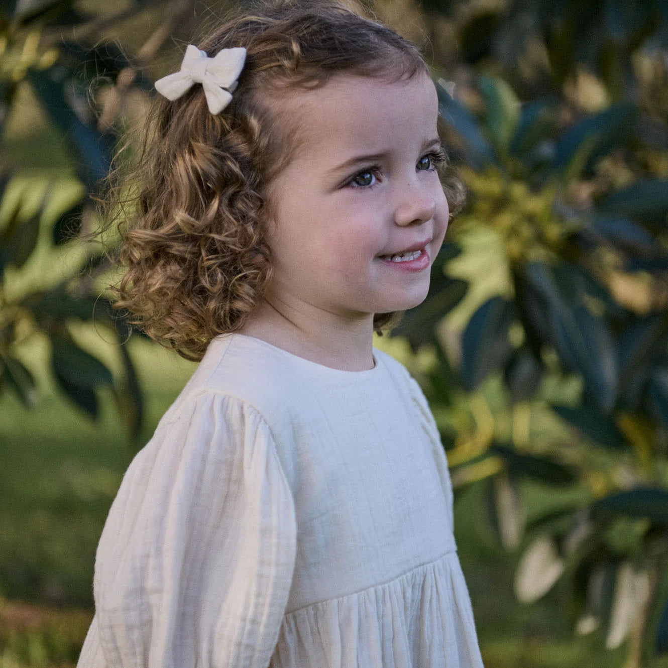 ALBERTINE DRESS MUSLIN - Natural | Nature Baby