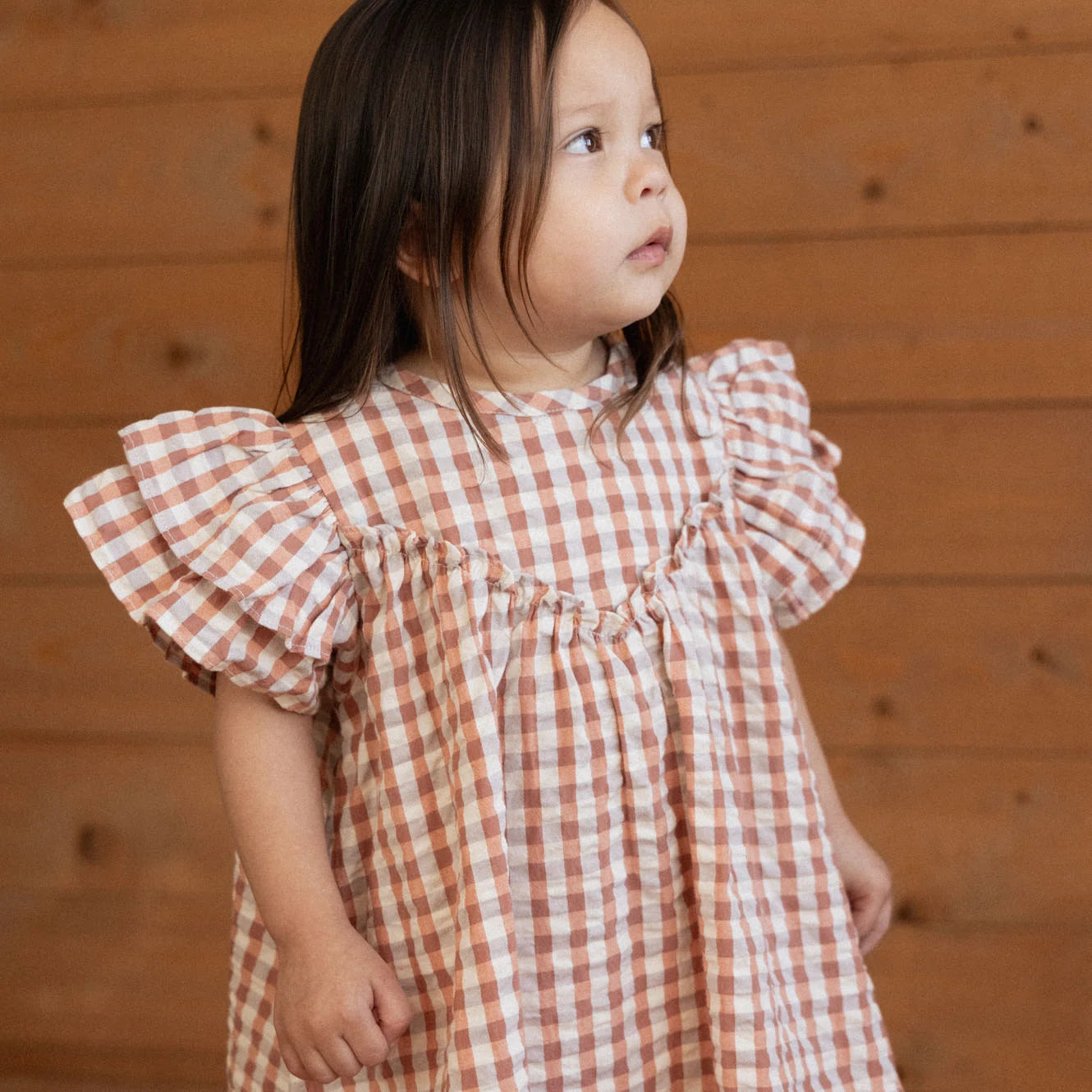 UNA DRESS - Dandelion Gingham | Nature Baby