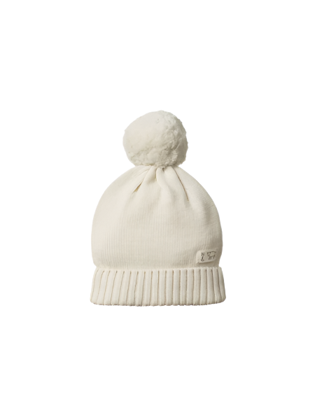 Alpine Pom Pom Beanie Natural | Nature Baby