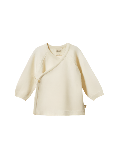 Merino Knit Kimono Jacket Natural |Nature Baby