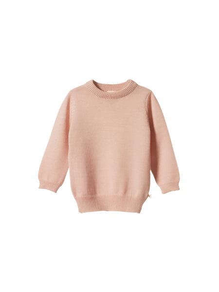 Merino Knit Pullover Rose Dust |Nature Baby