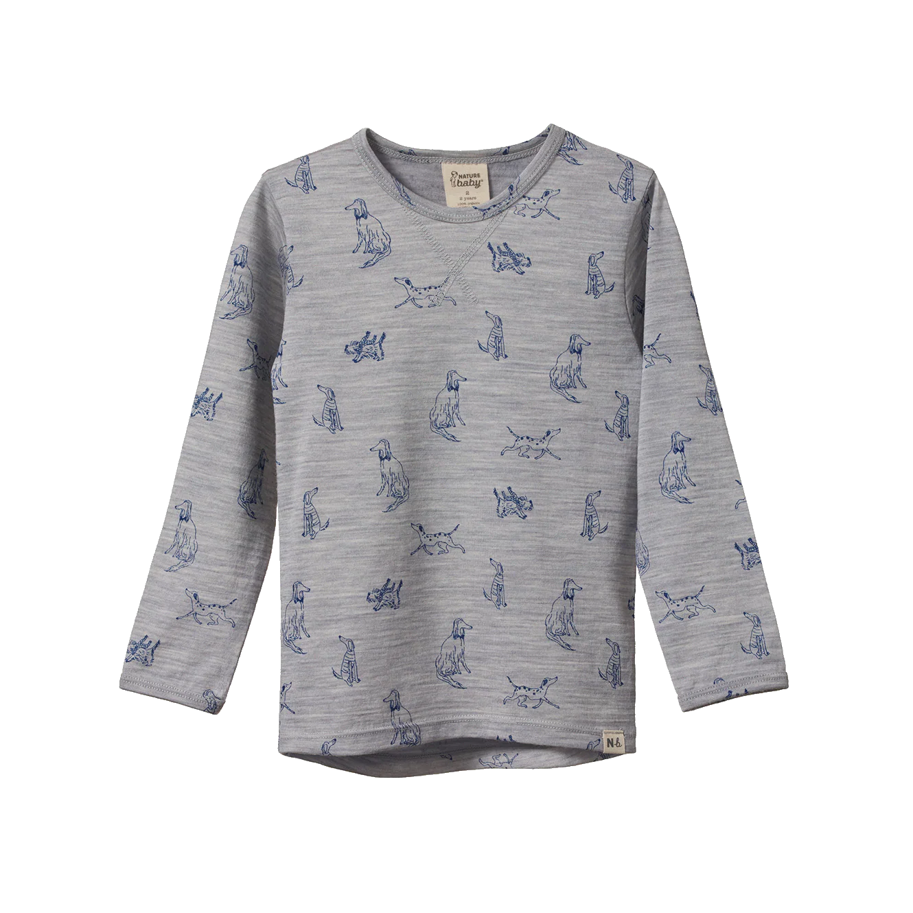 MERINO ESSENTIAL TEE | Best Friend Print Merino | Nature Baby