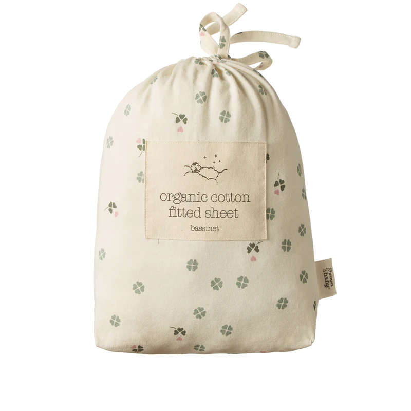 FITTED SHEET JERSEY - Lucky Print - Cot | Nature Baby