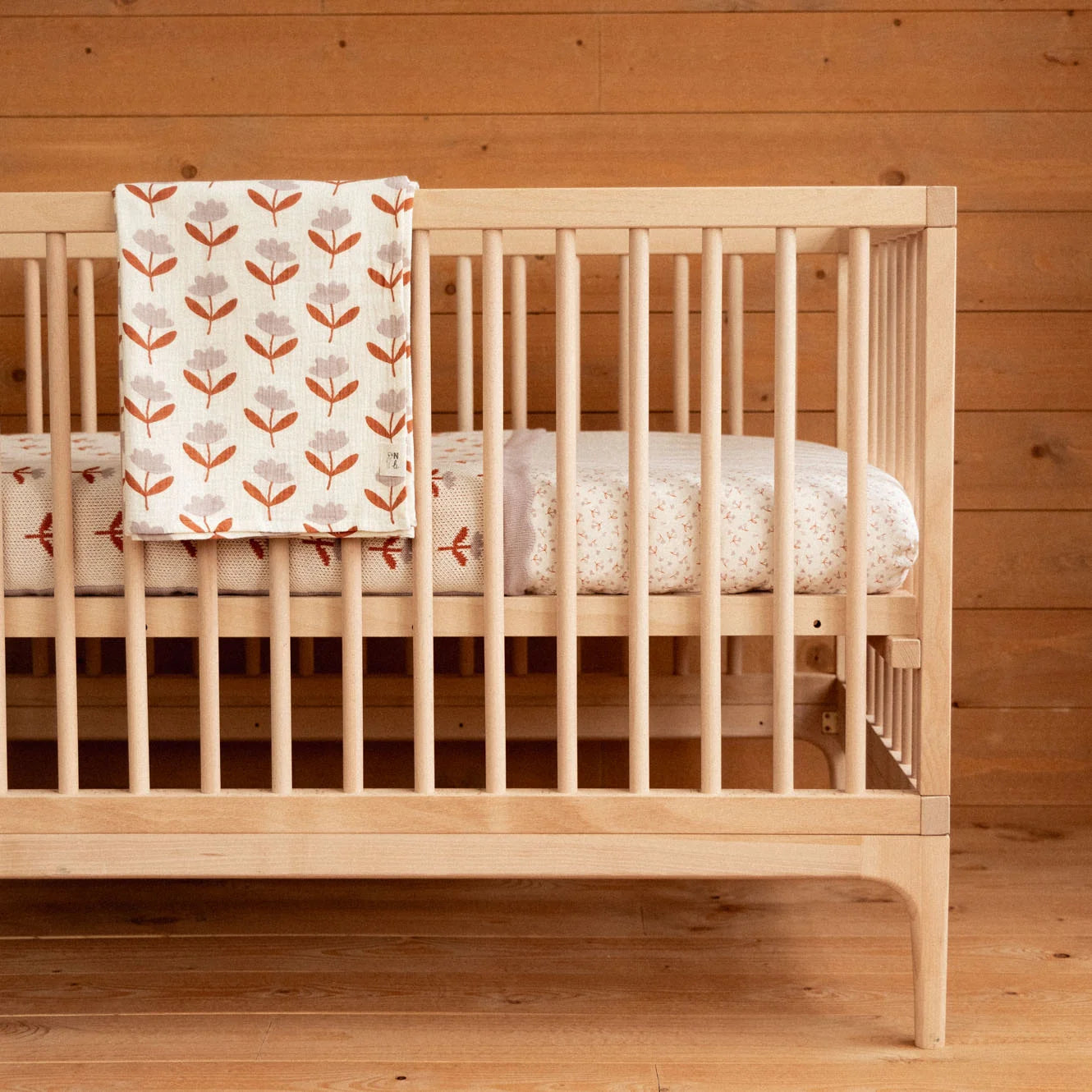 MUSLIN WRAP - Fleurette Print | Nature Baby