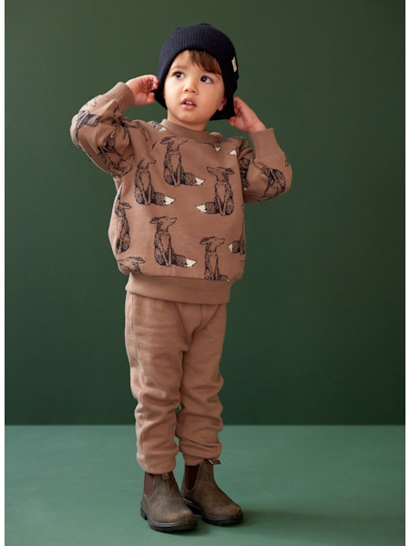 Emerson Sweater || Foxy Club Print | Nature Baby