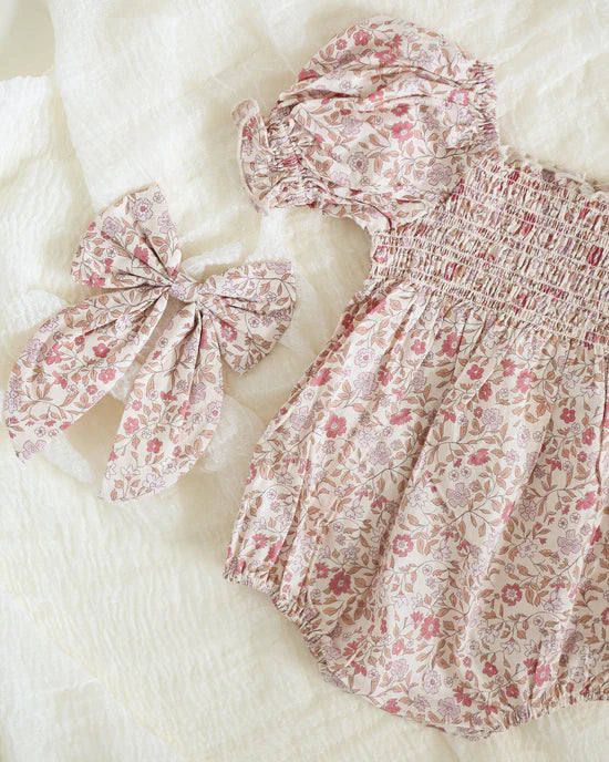 Hazel Romper | Blush Garden  | Noralee