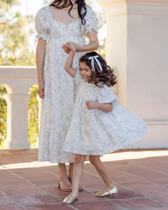 Luna Dress - Mist English Rose | Noralee
