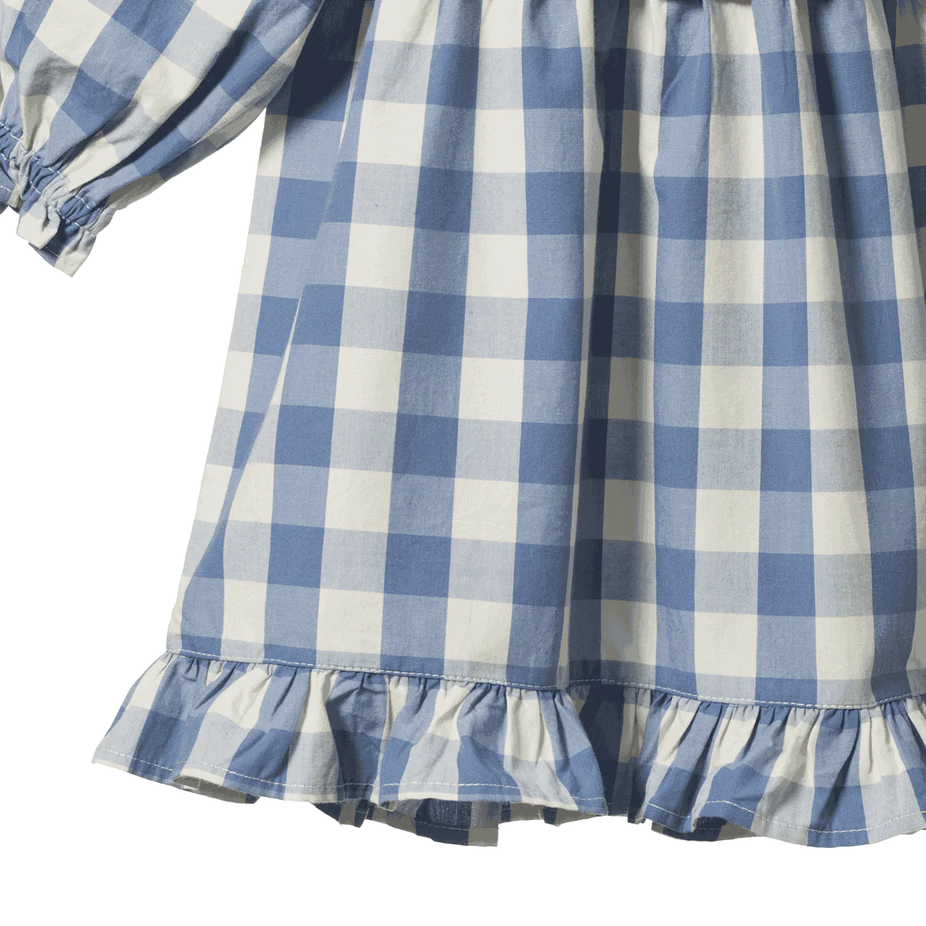 NORA DRESS - Bluebelle Check | Nature Baby
