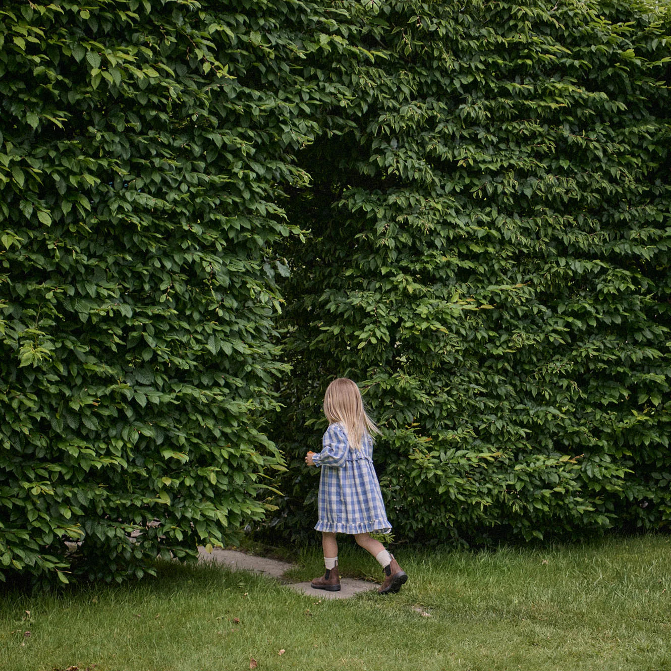 NORA DRESS - Bluebelle Check | Nature Baby